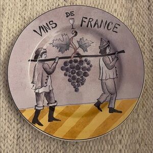 Vins De France side plate by Sakura